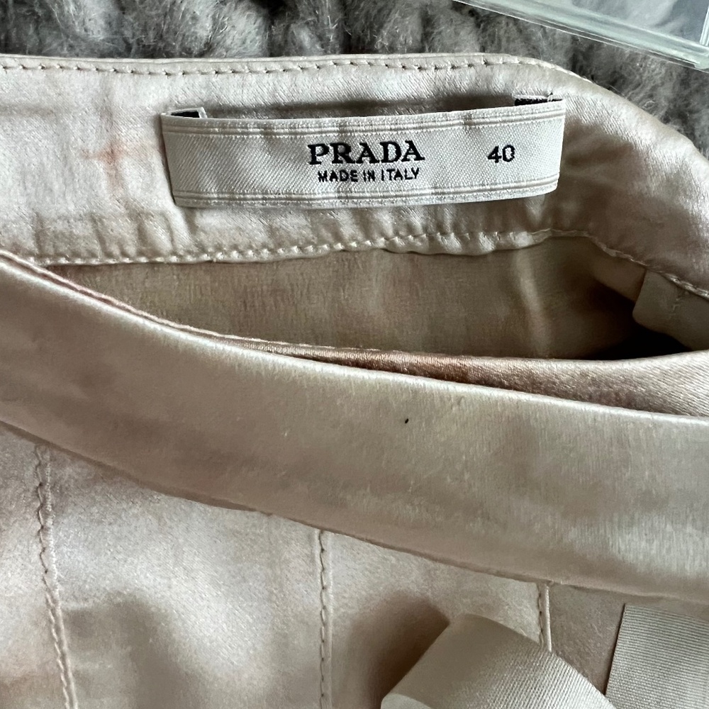 Prada tie-dye pleated wrap silk skirt size 40 IT (US 4)